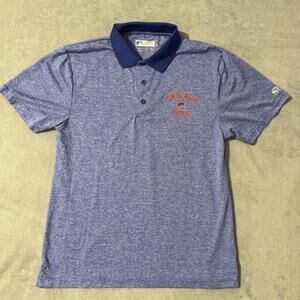 Chicago Cubs Polo Shirt Blue L MLB Button Up Collar Genuine Gear Men’s